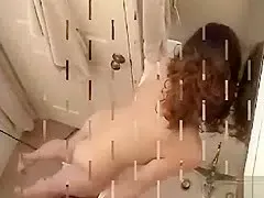 Perky tits teen 18+ caught masturbating in her bathroom
