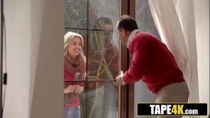 Hot Blonde Teen Gets Lost and is Fucked by a Hung Old Dude