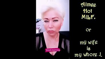 Aimee & Peter, MARRIAGE LYRICS: Mature slut wife in red stockings, with a dick in her mouth from the heart and on camera…))