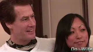 Asian Wife with Big Tits Gaia Fucks a Pornstar