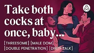 ASMR Audio Porn: Dominant MFM Threesome Double Penetration with Two Cocks – Female Sub & Dirty Talk – Erotic Audio Roleplay for Women