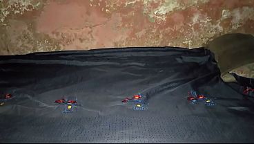 Big Cock Banging His Bed So Hard in a Rustic Room