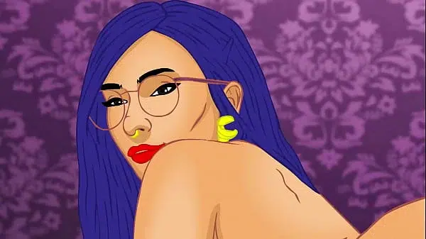 Big titty goth Girl cartoon – huge lil booty petite sexy woman.