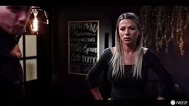 Blonde MILF Frozen In Time – Hostess With HUGE Tits Freeze Porn