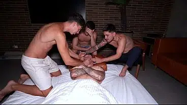 Busty Nurse Comes to Save Our Friend, and We Repay Her with a Gang Bang – Athenea Rose