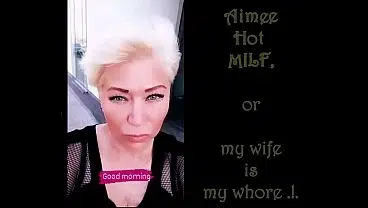 Charming Russian slut wife Aimee: solo with a dildo in her shaved mature cunt and riding her husband’s dick…))