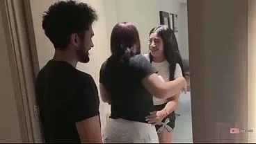 Cream pie caos con 2 nalgonas y 2 vergones