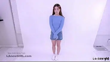 Cute teen brunette gets fucked at a modeling audition