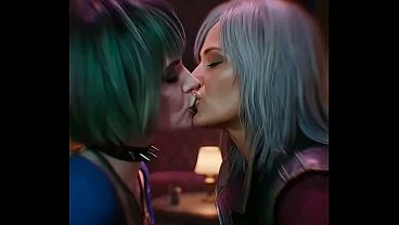 Cyberpunk 2077 – city of lesbian dreams (part 3 ) [ AI generated ]