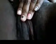 Ebony Amateur’s Striptease And Pussy Play On Cam