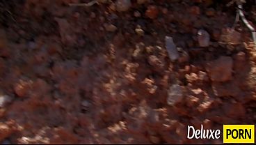 Eighteen yo Millie Espiegle gets anal fucking on nude beach