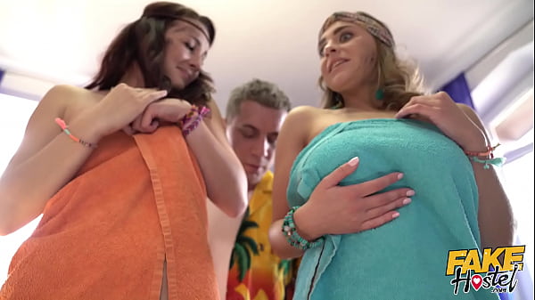 Fake Hostel – Festival Girls really need a shower but their guy wants stinky sex first