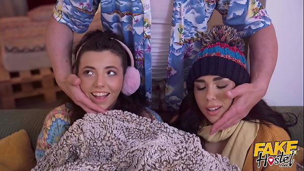 FakeHostel Girls In Heat – two Teen brunettes in threesome scene with pussy eating orgasm after cumshot on face