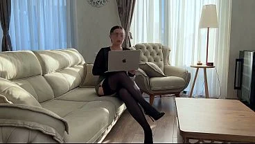 Fucking My Sexy Boss in Stockings and Heels at the Office