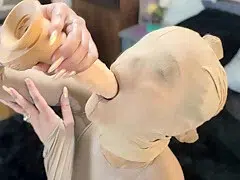 Full Pantyhose Bodysuit Pussy Play