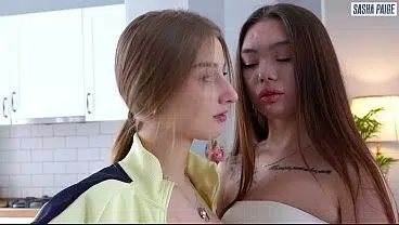 Horny Tiny Teen Eats Creampie from Her Asian Girlfriend’s Pussy After Hard and Rough Sex with StepDaddy!