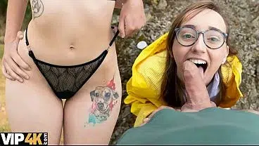 HUNT4K. She sucked a dick and kissed her BF after