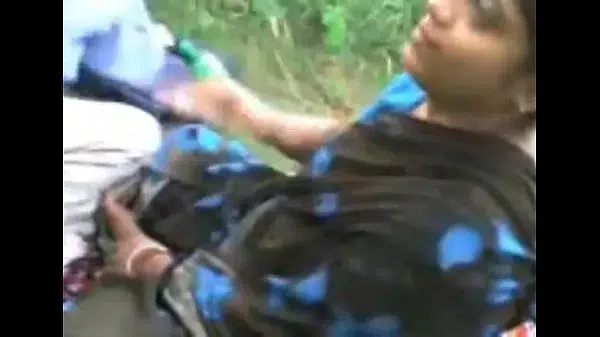 Indian Aunty with young boy playing with tits & desi pussy