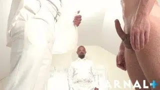 MasonicBoys – Beautiful twink Jack Waters barebacked by suited DILFs