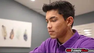 MILF stepmom in lingerie Izi Blu Sky hardcore sex with her big dick stepson