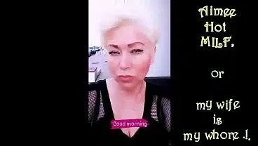 My wife, her sweet slutty mouth and other charms of a mature bitch…))