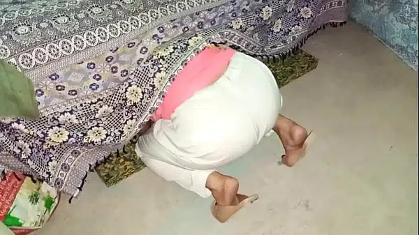 Ohh No, My Desi Maid stucked under Bed and Doggystyle anal fucked for rescue