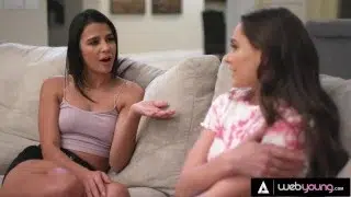 Petite Roommates Aften Opal & Kylie Rocket Have Passionate Sex During Massage Practice