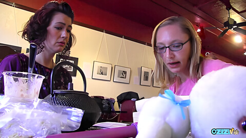 Sex Toys Being Used On Their Bushy Pussies Helps Make The Lesbian Milf And Blonde Orgasm Together