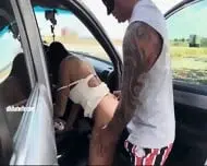 Sharing Wife On The Side Of The Road