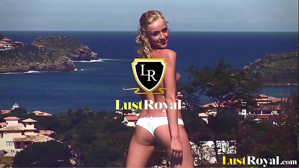 Skinny blonde girlfriend nailed by a thick rod