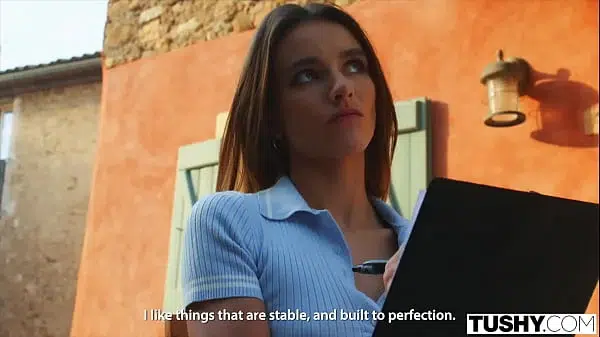 TUSHY French babe ass fucked