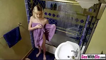 Annoyed blonde teen stepsis fucks sex addict masturbating stepbro