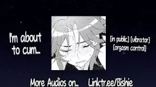 Making your Cute Friend moan and whimper in Public – male moaning and masturbation audio