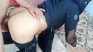 Sweet Indian Big Ass Wife In Punjabi Suit With Hijab Fucked Both Holes In Doggystyle And Missionary