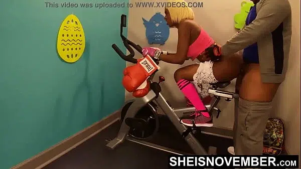 Anal Big Booty Pounding Thick Ass Inside Gymnasium By BBC On Fitness Bike , Sexy Hot Skinny Ebony Babe Msnovember Asshole Anus Drilled Doggystyle From The Back Sex With Brown Big Booty Out by Sheisnovember