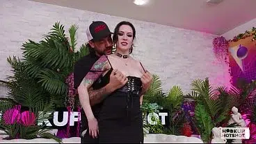 Anna De Ville Licks Nade Nasty’s Load Off Her Big Tits!