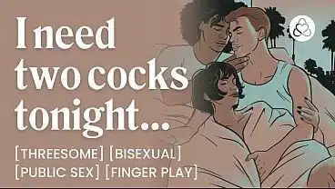 ASMR Audio Porn: Risky First Time MMF Threesome at a Party – Bisexual, Teasing & Public Fuck – Erotic Audio Roleplay for Women