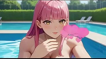 Flirty Evi Teases You By The Pool