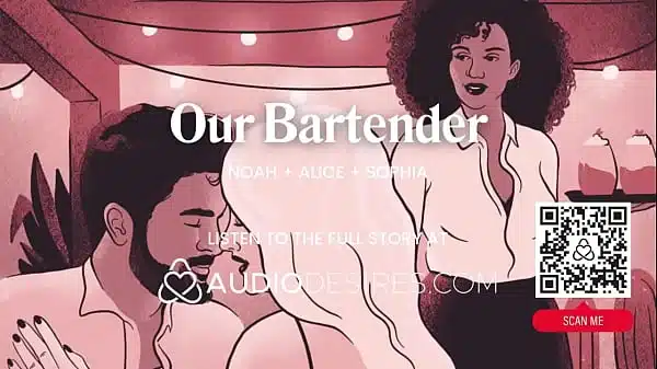FMF Threesome with a Bartender at the Bar – ASMR