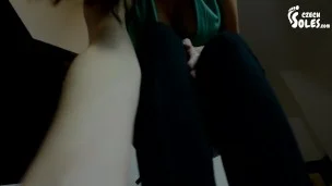 Giantess huge feet domination (POV foot domination, giant feet, crushing, trampling POV, big feet)