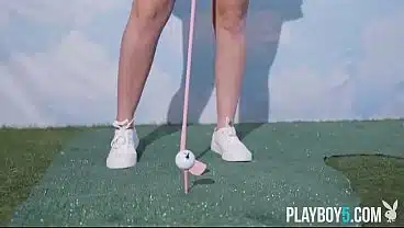 Golf uniform on hairy snatch teen babe Jane Wilde looks incredible