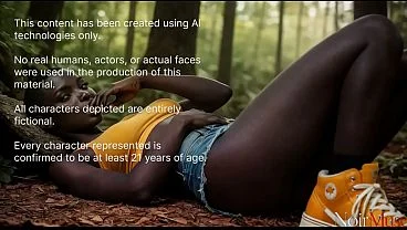 I dragged this hot black bitch into the thick woods and fucked her tight pussy deep right on the grass [Ai]