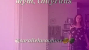 Je t’ai attendu toute la journée je suis toute humide – Femme Solo – Gode Dragon – Française