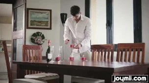 Joymii- beautiful wife covered in jizz for anniversary