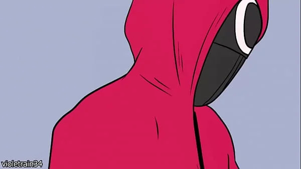 Masked man fucks a woman and she tries to make him cum