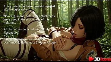 Mikasa Ackerman relieved her stress by letting herself get fucked in the woods [AI]