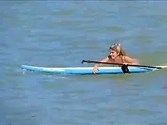 Powerful zoom in thong bikini girl !