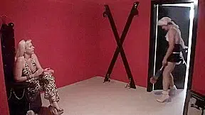 Sissy to clean the floor for her by Femdom Austria