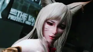 skyrim ahri 3P in the fitting room