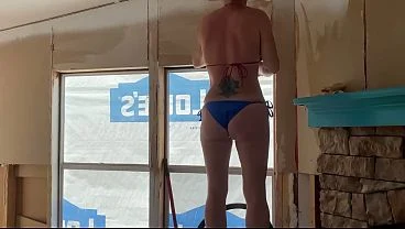 Sperm dripping cum filled pussy at work by Boss